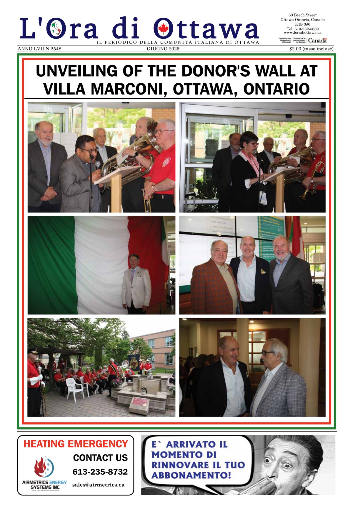 L'Ora di Ottawa — Ultimo Numero